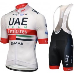 UAE Team Emirates 2019 Fahrradbekleidung Radtrikot Satz Kurzarm+Kurz Trägerhose J4OZC