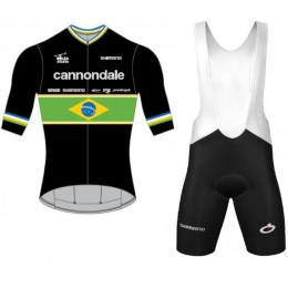 Cannondale FACTORY RACING brazilian champion 2019 Fahrradbekleidung Radtrikot Satz Kurzarm+Kurz Trägerhose PXBIC