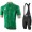 2020 UAE Tour Fahrradbekleidung Kurzamtrikot+Trägerhose kurz Grün