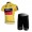 BMC 2011 Tour De France Radbekleidung Radtrikot Kurzarm und Fahrradhosen Kurz gelb I7FA2