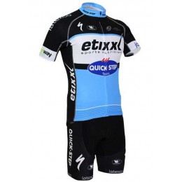 2015 ETIXX-QUICK STEP Fahrradbekleidung Radteamtrikot Kurzarm+Kurz Radhose ENN0R