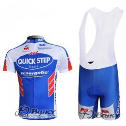 Omega Pharma-Quick Step innergetic Fahrradbekleidung Radteamtrikot Kurzarm+Kurz Radhose Kaufen blau weiß 4CLVJ