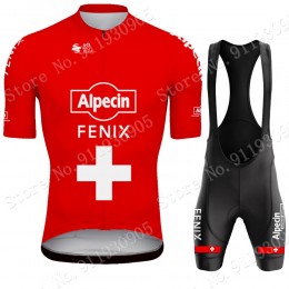 Alpecin Fenix Swiss Pro Team 2021 Fahrradbekleidung Radteamtrikot Kurzarm+Kurz Radhose WfoHo0