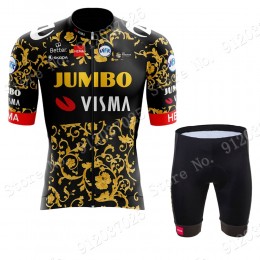 New Style Jumbo Visma 2021 Team Fahrradbekleidung Radteamtrikot Kurzarm+Kurz Radhose 0CnfxY