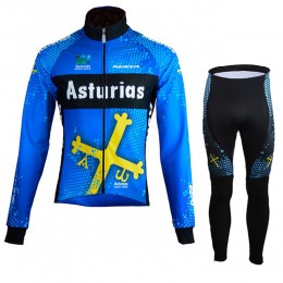 Asturias Pro Team 2021 Fahrradbekleidung Radtrikot Langarm+Lang Radhose Online gWShMW