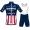 CHAMPION USA Pro Team 2021 Fahrradbekleidung Radteamtrikot Kurzarm+Kurz Radhose FJHRLO