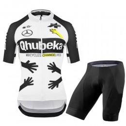 Qhubeka 2021 Team Fahrradbekleidung Radtrikot Satz Kurzarm+Kurz Radhose AdwHwz