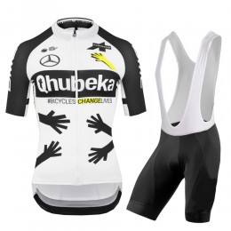 Qhubeka 2021 Team Fahrradbekleidung Radteamtrikot Kurzarm+Kurz Radhose pKbdBA