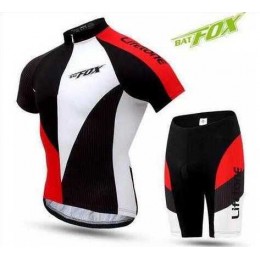 2016 BAT FOX Fahrradbekleidung Radtrikot Kurzarm+Kurz Radhose Rot weiß Schwarz HPPCX