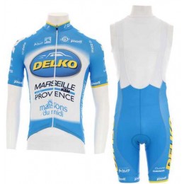 2016 KTM-Delko Marseille Provence Set Fahrradbekleidung Radtrikoten blau+Radhose JNOU8