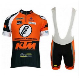 2015 KTM Pro team Schwarz weiß orange Fahrradbekleidung Radteamtrikot Kurzarm+Kurz Radhose Kaufen M9G8D