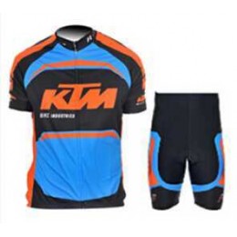 2015 KTM Pro team blau Schwarz Fahrradbekleidung Radtrikoten+Fietsbroek FG3OT