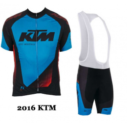 2016 KTM Fahrradbekleidung Radteamtrikot Kurzarm+Kurz Radhose Kaufen blau 9ZOAE