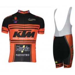 2015 KTM Pro team Fahrradbekleidung Radteamtrikot Kurzarm+Kurz Radhose Kaufen Schwarz orange GBA54