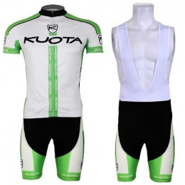 2013 KUOTA Fahrradbekleidung Radteamtrikot Kurzarm+Kurz Radhose Kaufen weiß grün I3AKS
