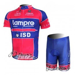 Lampre ISD Pro Team Radbekleidung Radtrikot Kurzarm und Fahrradhosen Kurz blau roze HPP47