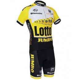 2015 Lotto NL JUMBO Fahrradbekleidung Radteamtrikot Kurzarm+Kurz Radhose 4FTPF