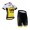 2016 LOTTO JUMBO Fahrradbekleidung Satz Fahrradtrikot Kurzarm Trikot und Kurz Radhose gelb Schwarz 5D4S6