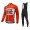 2016 Lotto Soudal Fahrradbekleidung Tikotlangarm+Lang Trägerhose Rot O7WDZ