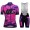 Cipollini Prestige Damen Camo violet Fahrradbekleidung Radtrikot Satz Kurzarm+Kurz Trägerhose FJK3P