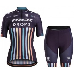 TREK-DROPS 2018 Damen Fahrradbekleidung Radteamtrikot Kurzarm+Kurz Radhose XAH4C