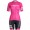 BONTRAGER Anara pink Damen Fahrradbekleidung Radteamtrikot Kurzarm+Kurz Radhose 42F8L