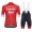 Trek Segafredo 2018 Rot Fahrradbekleidung Satz Fahrradtrikot Kurzarm Trikot und Kurz Trägerhose BJNOJ