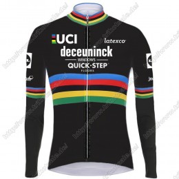 Deceuninck quick step 2021 UCI World Champion Fahrradbekleidung Radtrikot Langarm LJFYU
