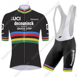 Deceuninck quick step 2021 UCI World Champion Fahrradbekleidung Radteamtrikot Kurzarm+Kurz Radhose Kaufen ZIKUF