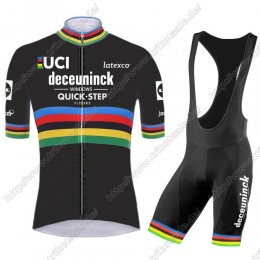 Deceuninck quick step 2021 UCI World Champion Fahrradbekleidung Radteamtrikot Kurzarm+Kurz Radhose Kaufen IACPJ