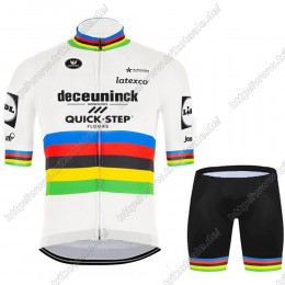 Deceuninck quick step 2021 UCI World Champion Fahrradbekleidung Radteamtrikot Kurzarm+Kurz Radhose Kaufen ERRSX