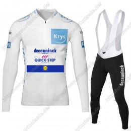 Deceuninck quick step 2021 Tour De France Fahrradbekleidung Radtrikot Langarm+Lang Trägerhose AGPCL