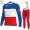 France FDJ Winter Thermal Fleece 2021 Fahrradbekleidung Radtrikot Langarm+Lang Trägerhose GAHKI