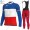 France FDJ Winter Thermal Fleece 2021 Fahrradbekleidung Radtrikot Langarm+Lang Trägerhose JRHGH