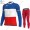 France FDJ Winter Thermal Fleece 2021 Fahrradbekleidung Radtrikot Langarm+Lang Trägerhose IUJRC