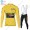 Winter Thermal Fleece Jumbo Visma 2021 Yellow Fahrradbekleidung Radtrikot Langarm+Collant Cycliste TZHWF