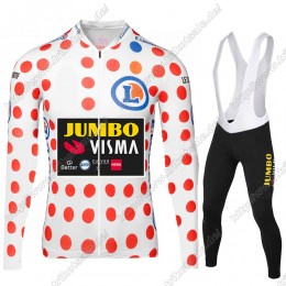 Jumbo Visma 2021 Tour De France Fahrradbekleidung Radtrikot Langarm+Lang Trägerhose WVSNF