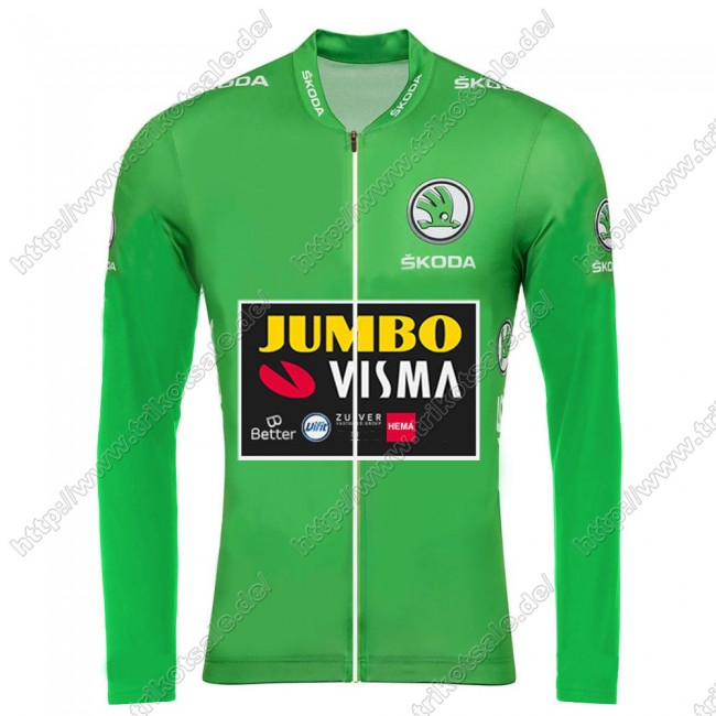 Jumbo Visma 2021 Tour De France Fahrradbekleidung Radtrikot Langarm FUIXR