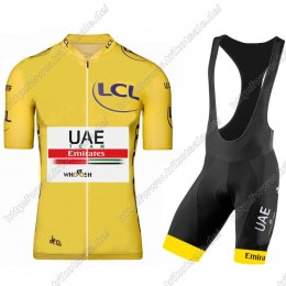 UAE EMIRATES Tour De France 2021 Fahrradbekleidung Radteamtrikot Kurzarm+Kurz Radhose Kaufen IZTWX