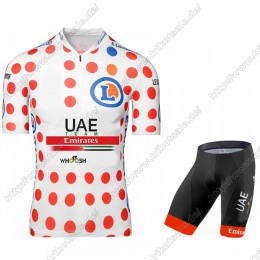 UAE EMIRATES Tour De France 2021 Fahrradbekleidung Radteamtrikot Kurzarm+Kurz Radhose Kaufen QTSIO
