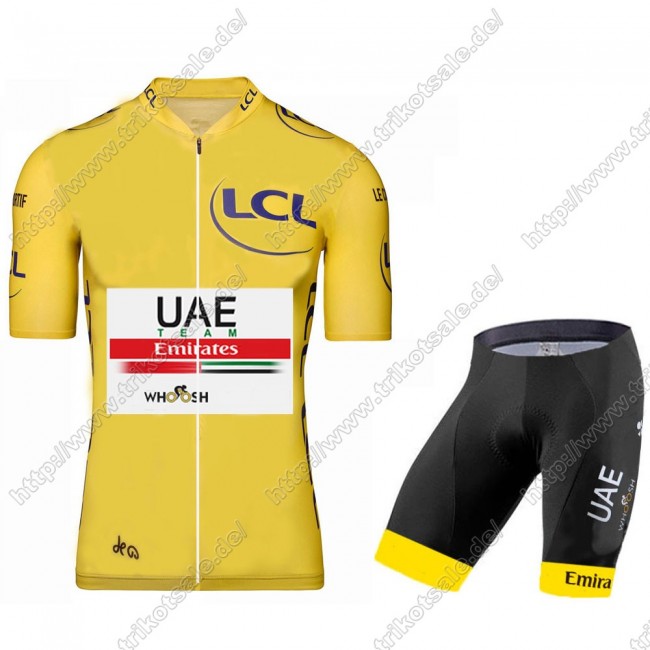UAE EMIRATES Tour De France 2021 Fahrradbekleidung Radteamtrikot Kurzarm+Kurz Radhose Kaufen ERTHD