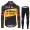 Jumbo Visma Tour De France 2021Fahrradbekleidung Radtrikot Langarm+Lange Trägerhosen 236 GbK4I
