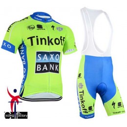 2015 Saxo Bank Tinkoff Fahrradbekleidung Radteamtrikot Kurzarm+Kurz Radhose Kaufen Fluorescence NGK8P