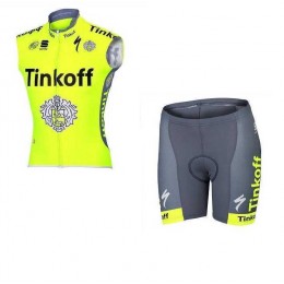 2016 Tinkoff Fahrradbekleidung Radteamtrikot Kurzarm+Kurz Radhose gelb fluorescent 7E4N7