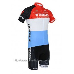 Trek Factory Racing Radbekleidung Radtrikot Kurzarm und Fahrradhosen Kurz Rot weiß 6I9EH