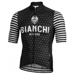 BIANCHI MILANO Davoli Black Fahrradbekleidung Radtrikot HVVJS