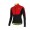 2016-2017 Castelli Fahrradbekleidung Radtrikot Langarm Schwarz Rot 079OX