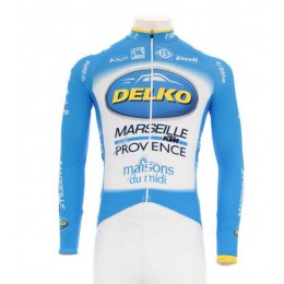 2016 KTM-Delko Marseille Provence Fahrradbekleidung Radtrikot Langarm blau 7PCPH