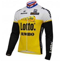 2016 Lotto Jumbo Fahrradbekleidung Radtrikot Langarmen gelb D3YX5