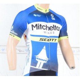 Mitchelton Scott 2018 blau Fahrradbekleidung Radtrikot F7A20